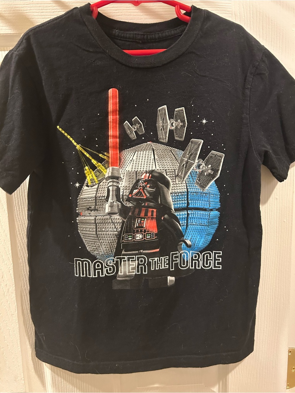 LEGO Star Wars Boys Darth Vader Master The Force Shirt Black Size Small S 2017